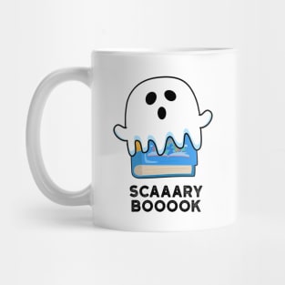 Scaaaary Booook Funny Ghost Book Pun Mug